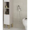 hansgrohe Bidetbrauseset Bidette 1jet S EcoSmart für Kaltwasser mit Brausehalter und Brauseschlauch 125 cm schwarz matt 29230670