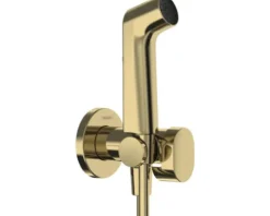 hansgrohe Bidetbrauseset Bidette 1jet S EcoSmart für Warmwasser mit Brausehalter und Brauseschlauch 125 cm polished gold optic 29232990