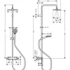 hansgrohe Duschsäule inkl. Thermostat VERNIS SHAPE Showerpipe 230 1jet EcoSmart chrom 26097000