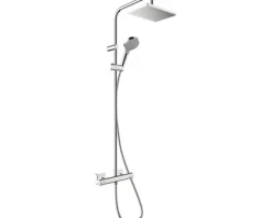 hansgrohe Duschsäule inkl. Thermostat VERNIS SHAPE Showerpipe 230 1jet EcoSmart chrom 26097000