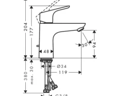 hansgrohe Waschtischarmatur FOCUS chrom 31607000