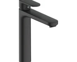 hansgrohe Waschtischarmatur für Aufsatzwaschbecken VERNIS BLEND 190 schwarz matt mit Zugstange 71552670