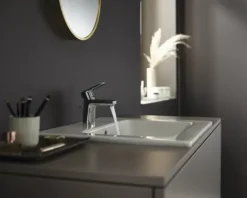 hansgrohe Waschtischarmatur mit Einhebelmischer VERNIS BLEND 70 chrom mit Zugstange 71550000