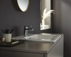 hansgrohe Waschtischarmatur mit Einhebelmischer VERNIS BLEND 70 chrom mit Zugstange 71550000