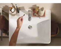 hansgrohe Waschtischarmatur mit Einhebelmischer VERNIS BLEND 100 CoolStart chrom mit Zugstange 71585000