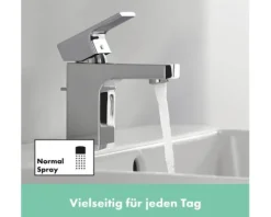 hansgrohe Waschtischarmatur mit Einhebelmischer VERNIS SHAPE 70 chrom mit Zugstange 71560000