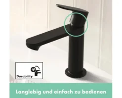 hansgrohe Waschtischarmatur REBRIS S schwarz matt 72588670