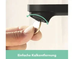 hansgrohe Waschtischarmatur REBRIS S schwarz matt 72588670