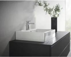 hansgrohe Waschtischarmatur VERNIS SHAPE 100 chrom mit Zugstangen-Ablaufgarnitur 71568000