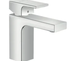 hansgrohe Waschtischarmatur VERNIS SHAPE 100 chrom mit Zugstangen-Ablaufgarnitur 71568000
