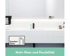 hansgrohe Waschtischarmatur VERNIS SHAPE 100 schwarz matt mit Zugstange 71561670