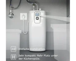Heißwasserautomat Stiebel Eltron HOT 2.6 N Premium 3 in 1 b Untertisch 2,6 Liter mit Küchenarmatur edelstahloptik gebürstet