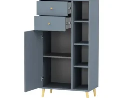 Highboard Möbelpartner Bjarne BxHxT 60.2x113.4x33.1 cm fjord