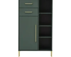 Highboard Möbelpartner Kent BxHxT 67.1x117.4x33.1 cm waldgrün
