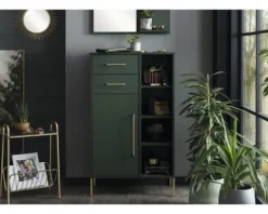 Highboard Möbelpartner Kent BxHxT 67.1x117.4x33.1 cm waldgrün