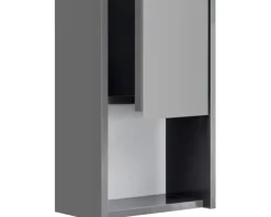Hängeschrank Pelipal xpressline 3261 grau mit Glasfront BxHxT 30 x 70 x 16 cm