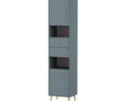 Hochschrank Möbelpartner Bjarne BxHxT 40.3x180.6x33.1 cm fjord