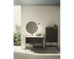 Hochschrank VitrA Equal BxHxT 73,5 x 141 cm x 27,5 cm Frontfarbe ulme madera 66531