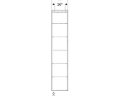 Hochschrank GEBERIT iCon Frontfarbe lava lackiert matt BxHxT 36 x 180 x 29,1 cm 502.316.JK.1