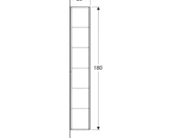 Hochschrank GEBERIT iCon Frontfarbe lava lackiert matt BxHxT 36 x 180 x 29,1 cm 502.316.JK.1