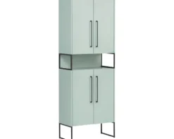 Hochschrank Möbelpartner Limone BxHxT 65,2 x 183,4 cm x 33,1 cm Frontfarbe mintgrün