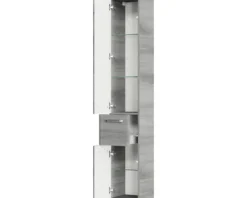 Hochschrank pelipal Alika Breite 30 cm graphit Struktur quer zerlegt