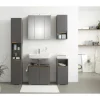 Hochschrank pelipal Capri 185,5 x 30 cm Quarzgrau