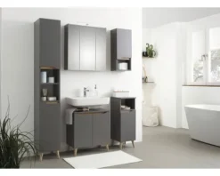 Hochschrank pelipal Capri 185,5 x 30 cm Quarzgrau