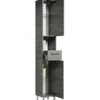 Hochschrank pelipal Heidelberg Sangallo Grau breite 30 cm