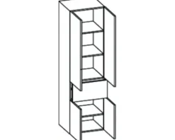 Hochschrank pelipal Piolo Breite 53 cm weiß zerlegt