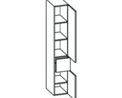 Hochschrank pelipal Piolo Breite 30 cm weiß zerlegt