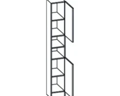 Hochschrank pelipal Trier Breite 30 cm weiß zerlegt 335.013128