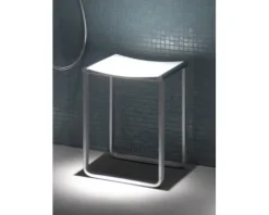 Hocker KEUCO Plan chrom/weiß glänzend matt 14982010051