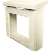 Holzgehäuse Karibu 340 x 318 für Steuergerät elfenbeinweiß