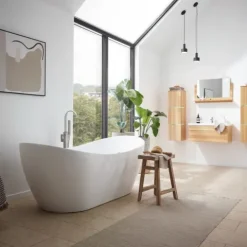 Home Deluxe - freistehende Badewanne mit Whirlpoolfunktion - OVALO PLUS - Maße 180 x 90 x 72 cm - inkl. komplettem Zubehör I Whirlwanne, Whirlpool für 2 Personen