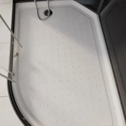 Home Deluxe - Komplettdusche BLACK PEARL - Maße: 120 x 80 cm Rechts - inkl. Regendusche, Radio und Zubehör I Duschtempel Fertigdusche, Dusche, Duschtempel