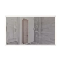 Home Deluxe - LED-Spiegel NOLA - Rechteckig 120 x 70 cm - 3 verschiedene Lichtfarben, Antibeschlagssystem - 38 Watt Gesamtleistung I Wandspiegel Badspiegel Badezimmerspiegel