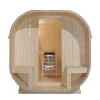 Home Deluxe - Outdoor Sauna CUBE DELUXE - L - Maße: ca. 220 cm x 185 cm x 194 cm, Holz: Fichtenholz - inkl. Saunaofen und Saunazubehör I Gartensauna, Außensauna, Sauna Fass für 4 Personen