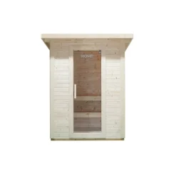Home Deluxe - Outdoor Saunahaus TALO M - für 3 Personen, Holz: Fichtenholz - inkl. Saunaofen und Saunazubehör I Gartensauna, Außensauna, Sauna