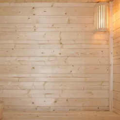 Home Deluxe - Outdoor Saunahaus TALO M - für 3 Personen, Holz: Fichtenholz - inkl. Saunaofen und Saunazubehör I Gartensauna, Außensauna, Sauna