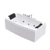 Home Deluxe - Whirlpool Badewanne - NOOR - weiß mit Handbrause und Massage - ca. 173 x 80 x 84 cm I Indoor Badewanne, Spa, 2 Personen