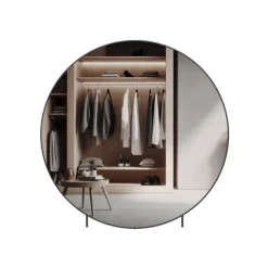 Home Deluxe XXL-Spiegel Rund KALI - 140 x 140 cm I Luxusspiegel, Rundspiegel, Wandspiegel, Raumerweiterungsspiegel, Elegant, Modern, Hochwertig, Oversize, Panorama