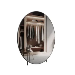 Home Deluxe XXL-Spiegel Rund KALI - 140 x 140 cm I Luxusspiegel, Rundspiegel, Wandspiegel, Raumerweiterungsspiegel, Elegant, Modern, Hochwertig, Oversize, Panorama