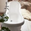 Home Deluxe - freistehende Badewanne - FAMA, Weiß - Maße: ca. 176 x 74 x 79 cm - Füllmenge: 204 Liter, inkl. Überlaufschutz, Siphon und Verschluss - inkl. Füße I Spa, für 2 Personen, Indoor Badewanne