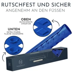 Homerella Badewannenmatte rutschfest Hautsensitiv 88x39cm, INKL. AUFHÄNGUNG | Antirutschmatte Badewanne | Duschmatte schimmelresistent & maschinenwaschbar | Badematte rutschfest