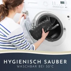 Homerella® Duschmatte rutschfest - 100% - Inkl. 2 Haken zum Aufhängen 53x53cm - Antirutschmatte Dusche hautsensitiv & schimmelresistent - Duscheinlage maschinenwaschbar