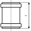 HT-U Überschiebmuffe DN 32 mm