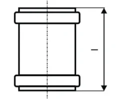 HT-U Überschiebmuffe DN 32 mm