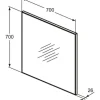 Ideal Standard Badspiegel Mirror&Light 70 x 70cm