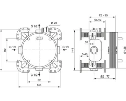 Ideal Standard Unterputz-Grundkörper EASY-BOX UNTERPUTZ-BAUSATZ 1 A1000NU